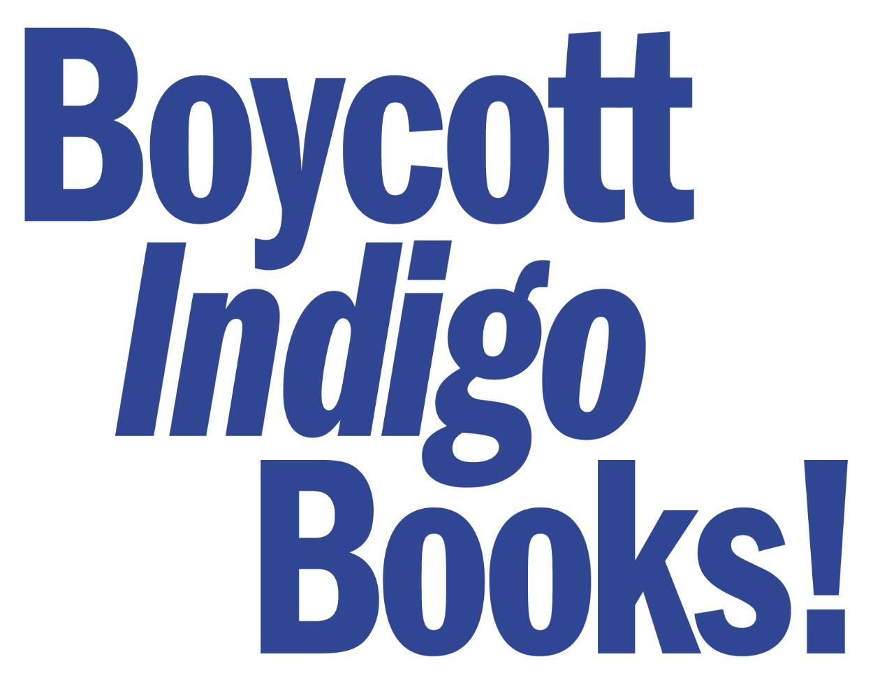 Purple, blue, yellow and white poster that says Indigo Kills Kids, Boycott Indigo, National Day of Action, Wednesday Sept 25, 2024, sign up at Indigokillskids.ca
