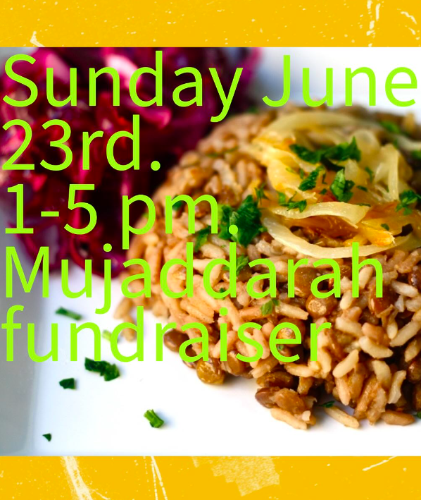 A poster fo the Mujaddarah Fundraiser